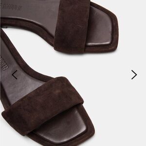 Steve Madden Lumina Dark Brown Suede Sandals